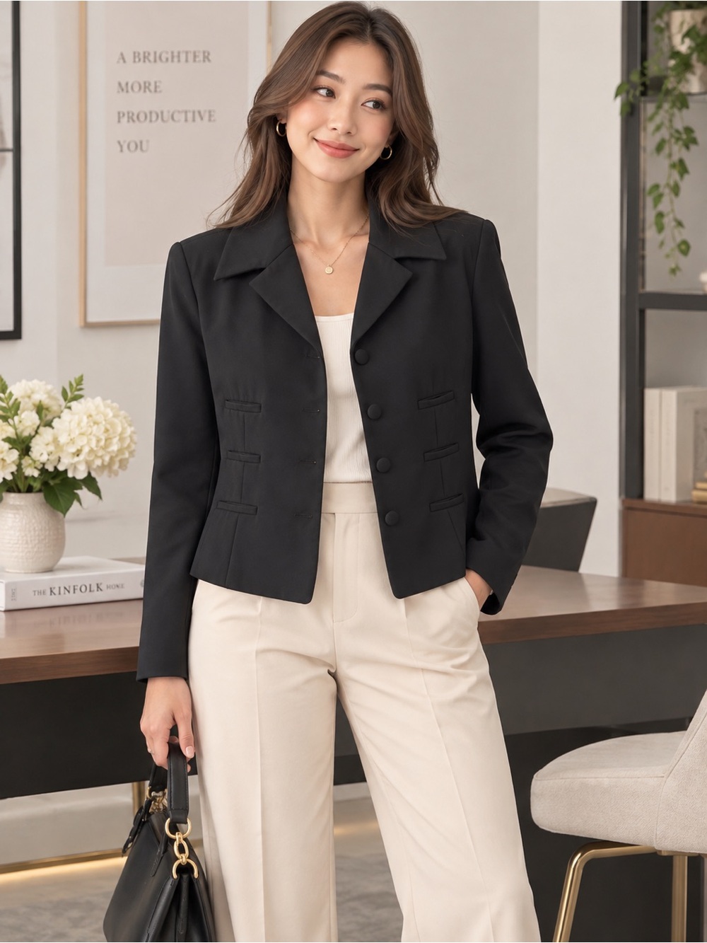 Banana Republic Black 100% Wool Blazer | Made in Italy | Women’s Size 6